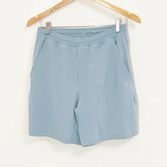 LULULEMON PaceBreaker Mesh Lined 7” Shorts Soft Blue Size Medium EUC - Picture 2 of 7